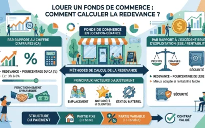 Location gérance d’un fonds de commerce : comment calculer la redevance ?