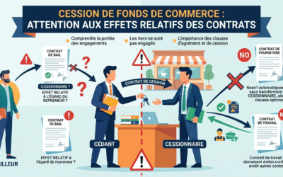 Cession de fonds de commerce : Attention aux effets relatifs des contrats