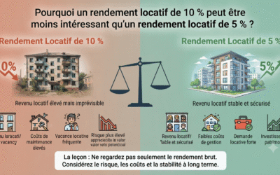 Pourquoi un rendement locatif de 10% peut être moins intéressant qu’un rendement de 5% ?